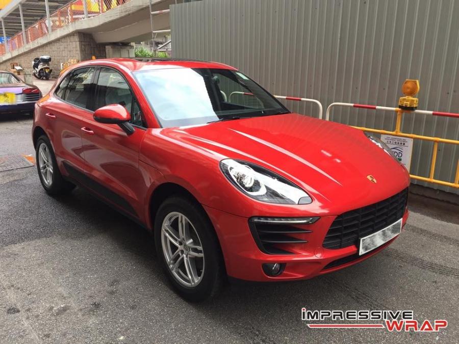 Porsche Macan Gloss Dragon Fire by Impressive Wrap (JP) '2016